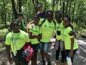 Outdoor Promise families enjoying their time in Harriman State Park