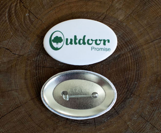 Oval Outdoor Promise Buttons