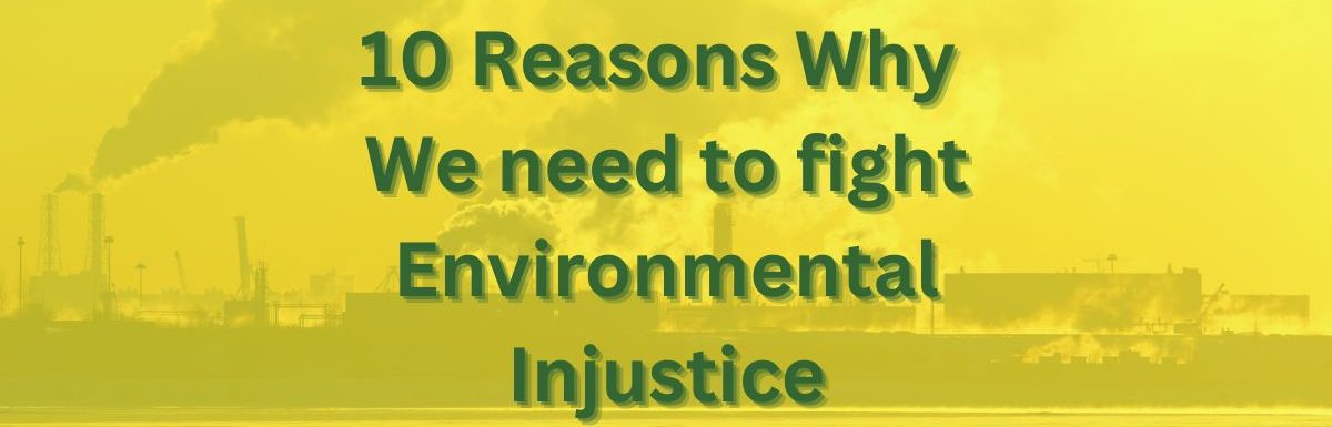 10 Reasons Why We need to fight Environmental Injustice