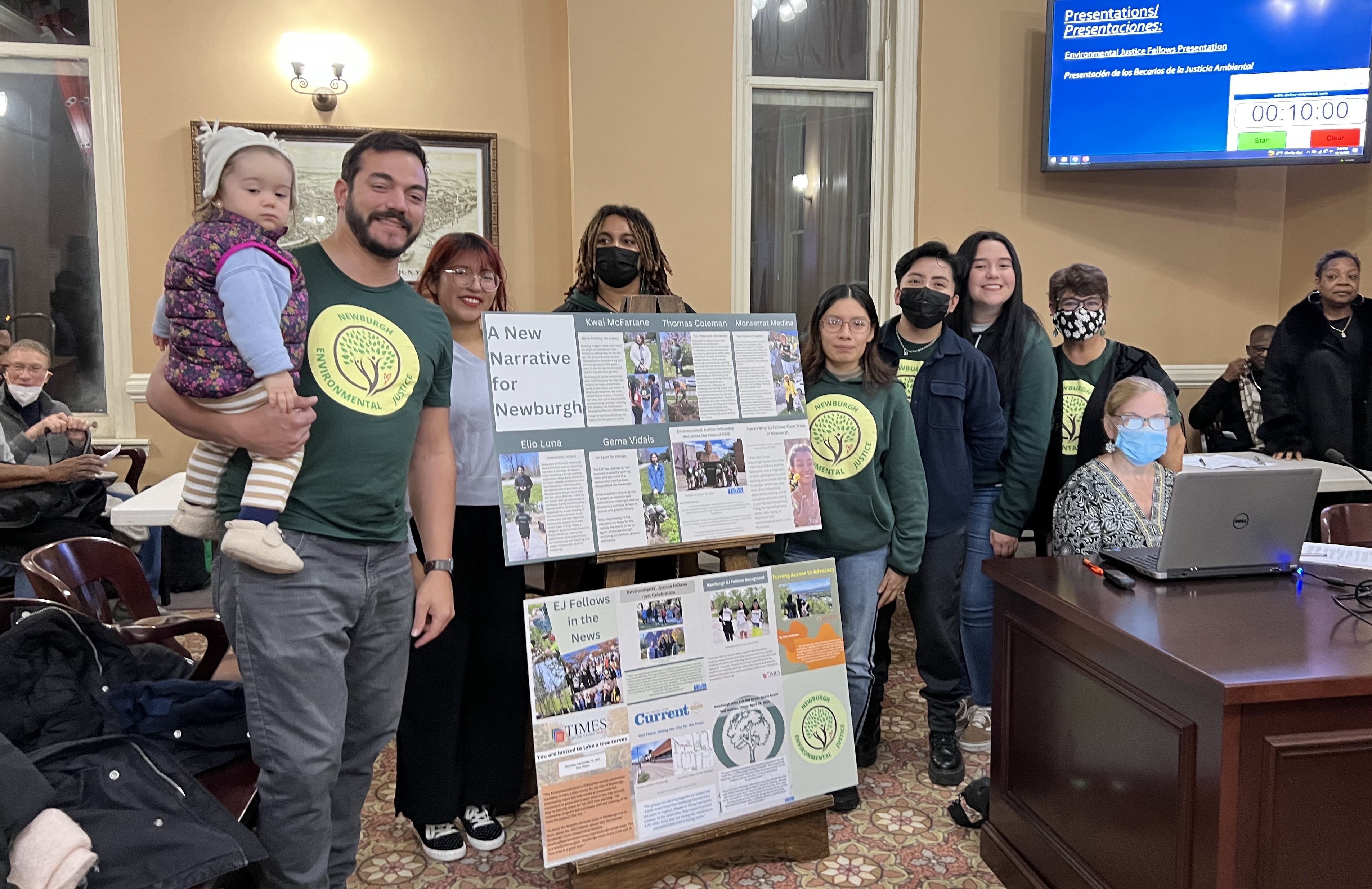 2022 Newburgh Environmental Justice Fellows at City Council