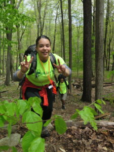 Rep Nature Leader guiding a community hike in nature