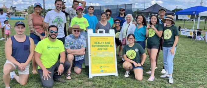 A group of leaders from Newburgh Health and Environmental Justice organizations