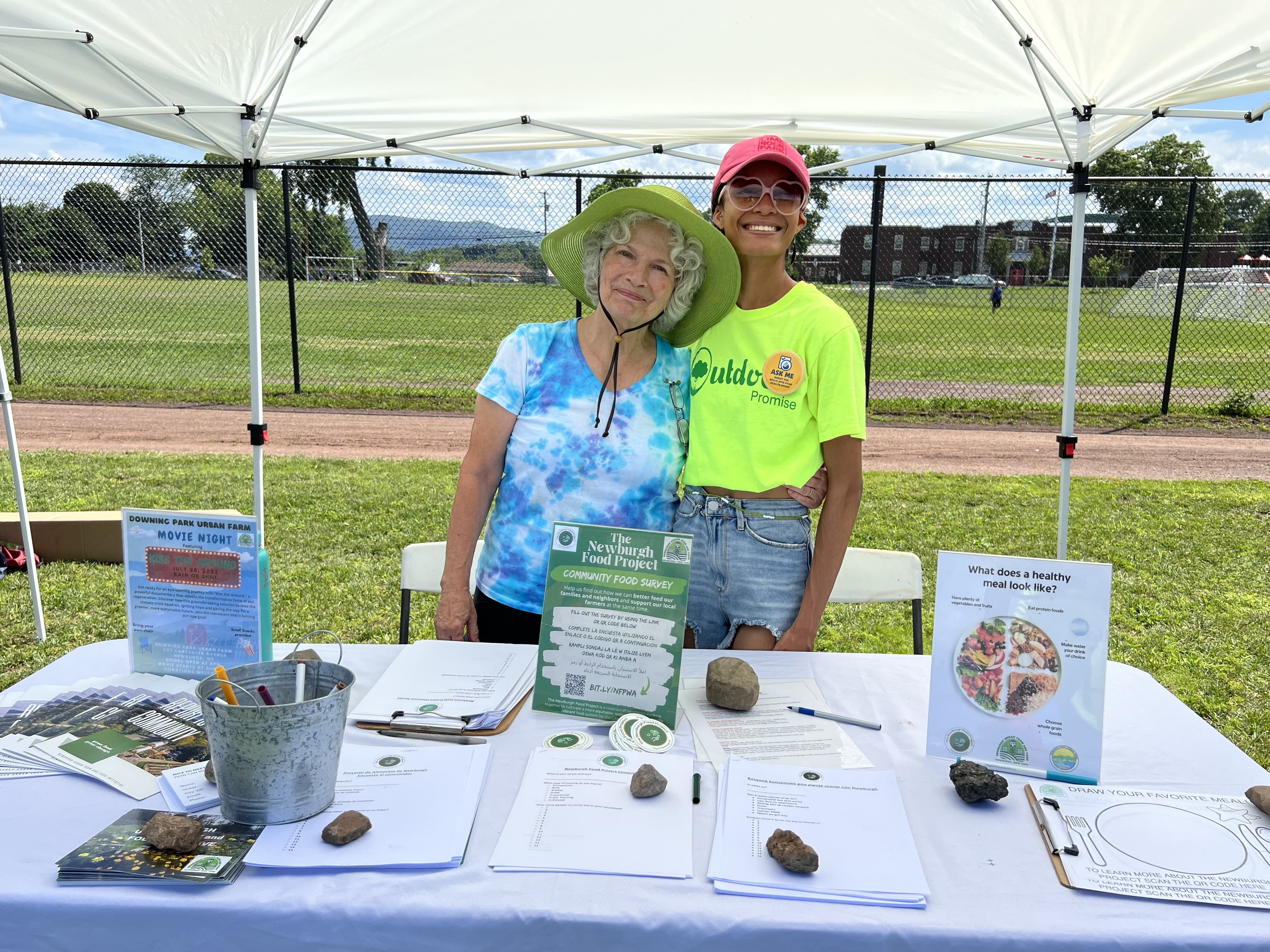 Former council member Genie Abrams and Kathryn Mckenzie at the NUFFI table