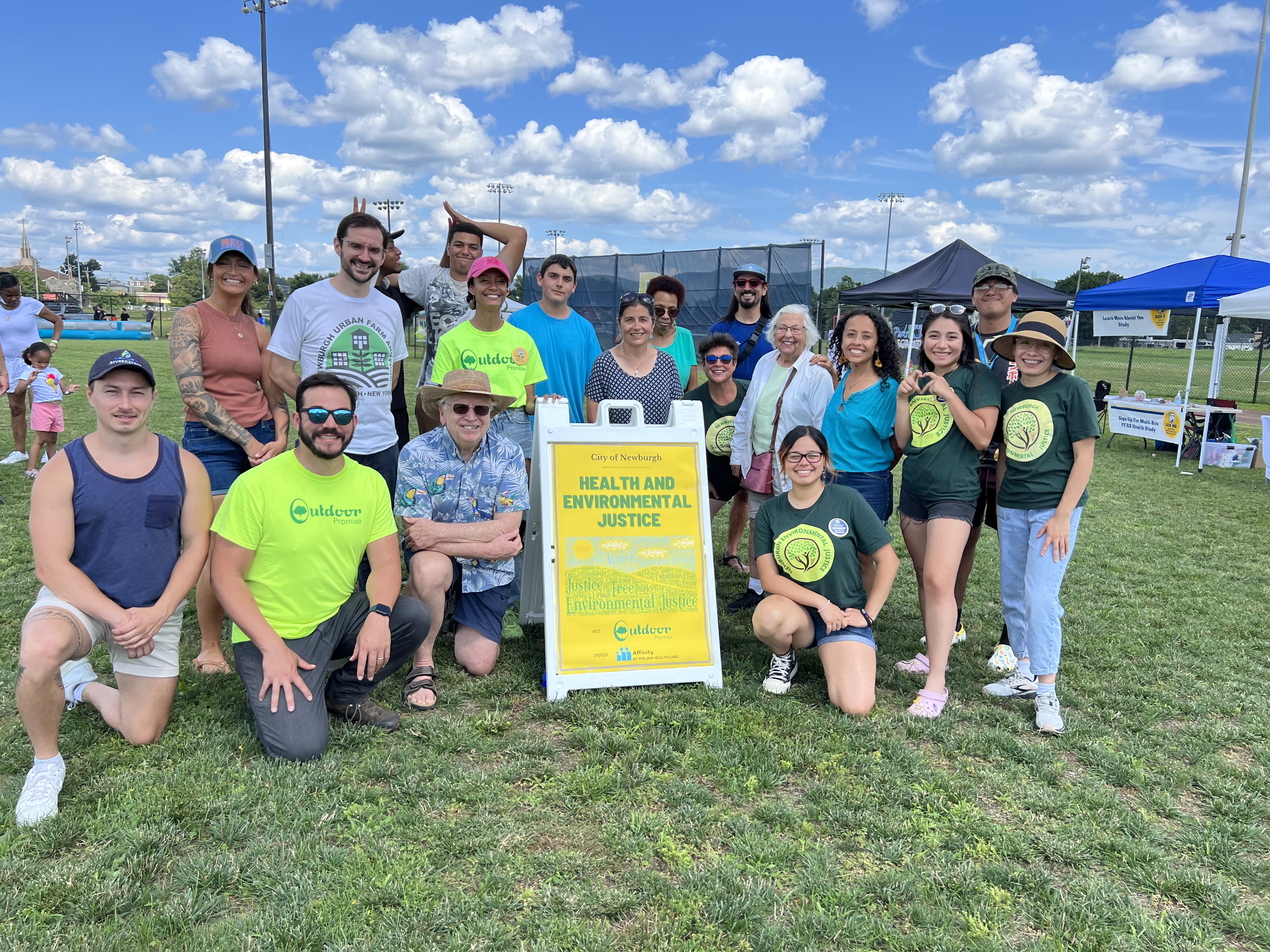 A group of leaders from Newburgh Health and Environmental Justice organizations 