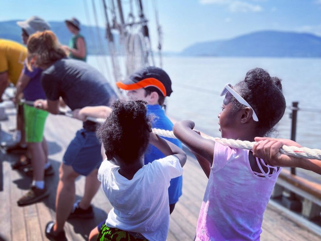 kids sailing boat